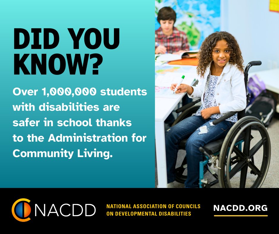 Over 1 million students with disabilities are safer in schools every year—thanks to ACL.
#ThanksToACL