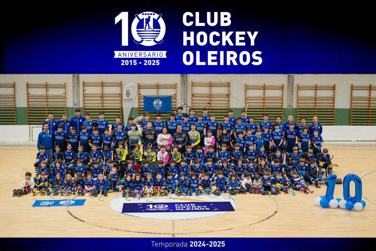 🏑🎂Primeira década do Club Hockey Oleiros. Parabéns 👏👏👏👏