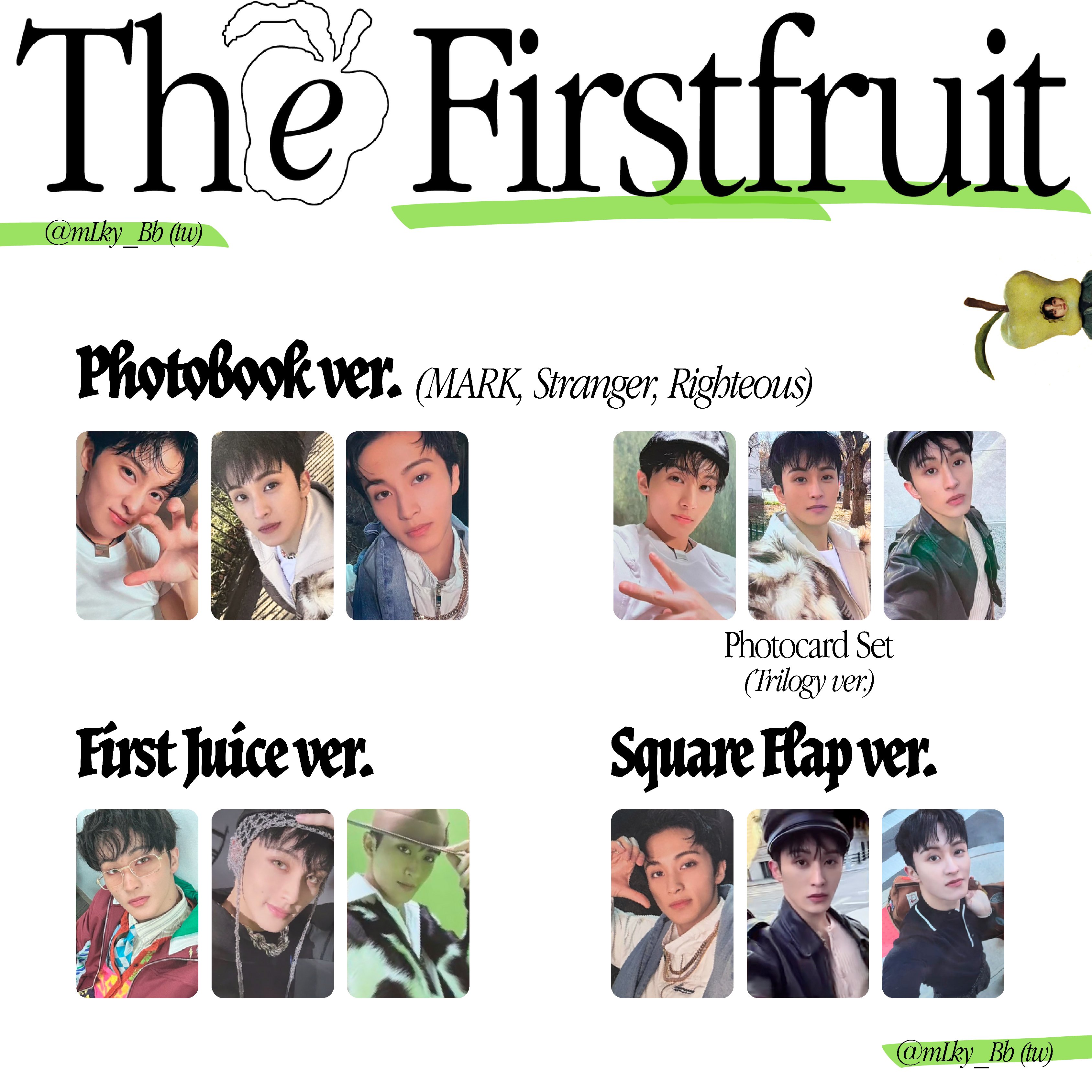 MARK (NCT) - The Firstfruit Apple Music POB Photocard – KPOP