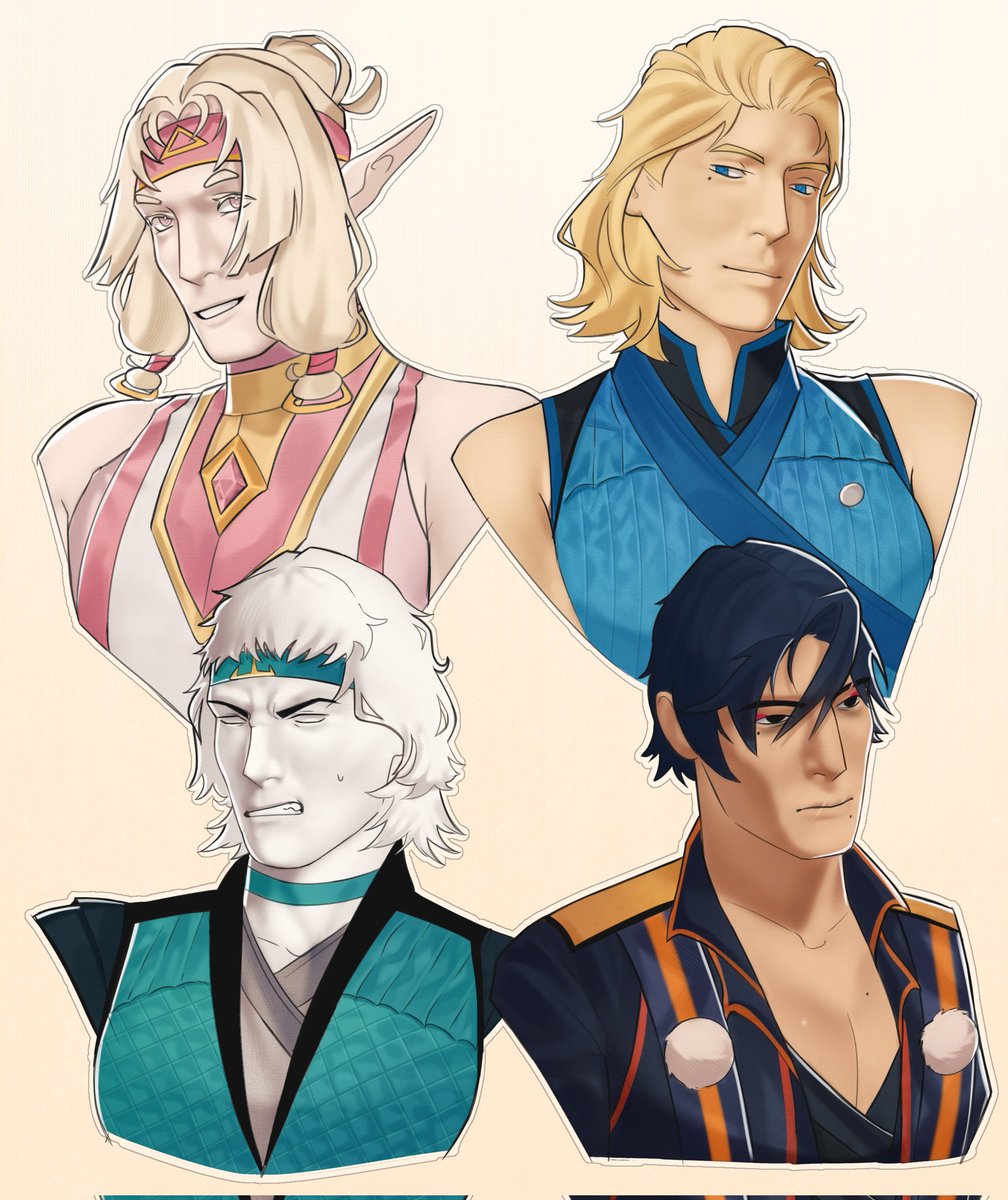 While I'm drawing art for one person, I'll show you this 
#MortalKombat #Floyd_au  #Hydro_mk  #Chameleon_mk 
#Wu_Lae