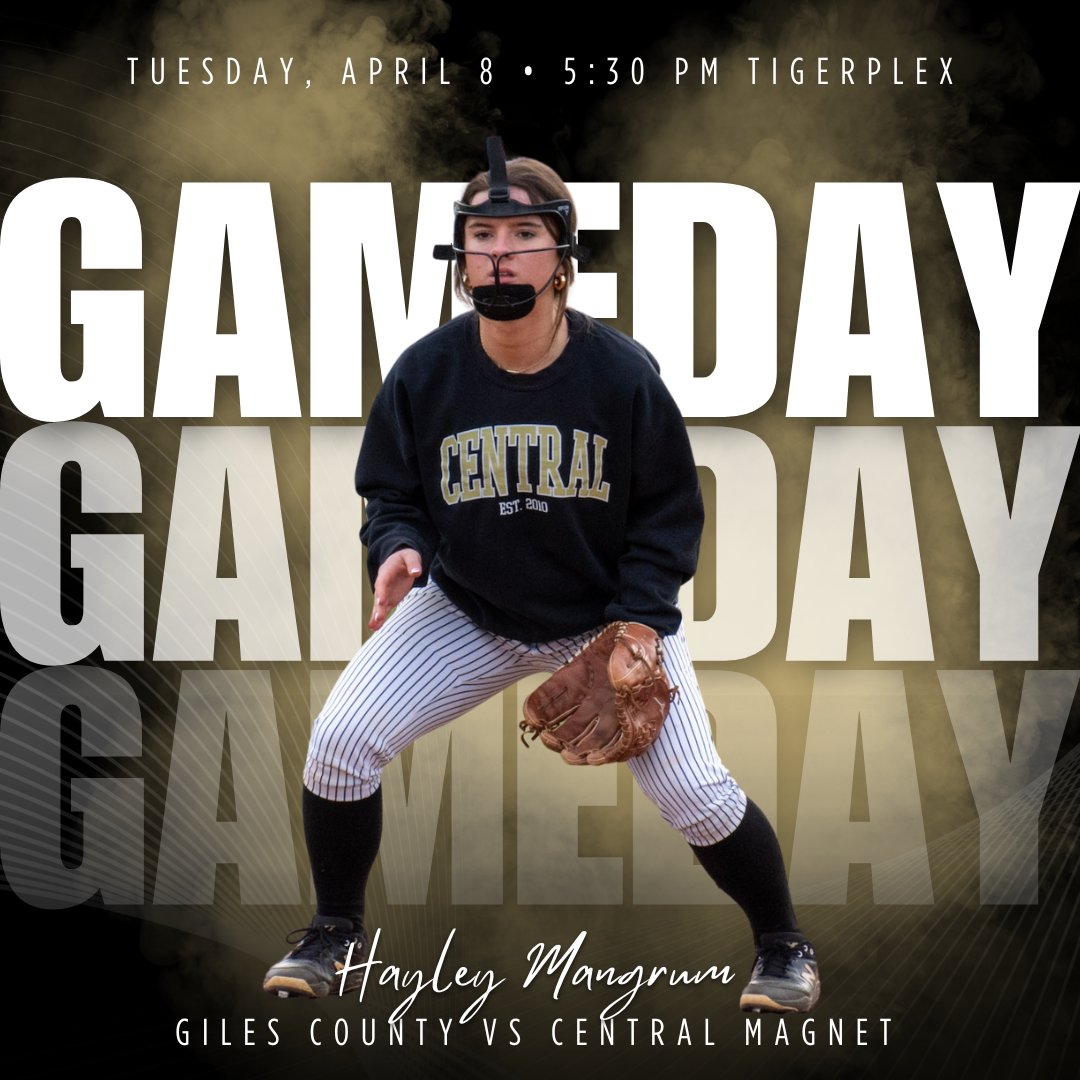 🚨🥎 Game Day 🥎🚨
🆚 vs Giles County
⏰ 5:30
☀️ 50° 
🏟️ TigerPlex at Buchanan
📺gc.com
