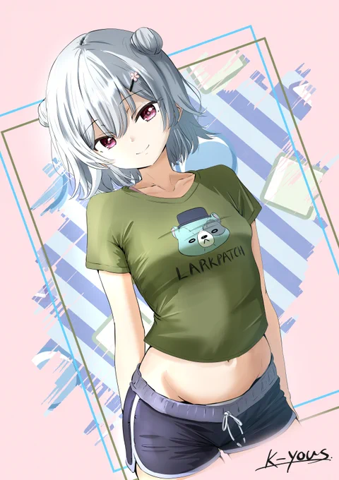 ラークパッチTシャツの六花ちゃん!#小春六花 