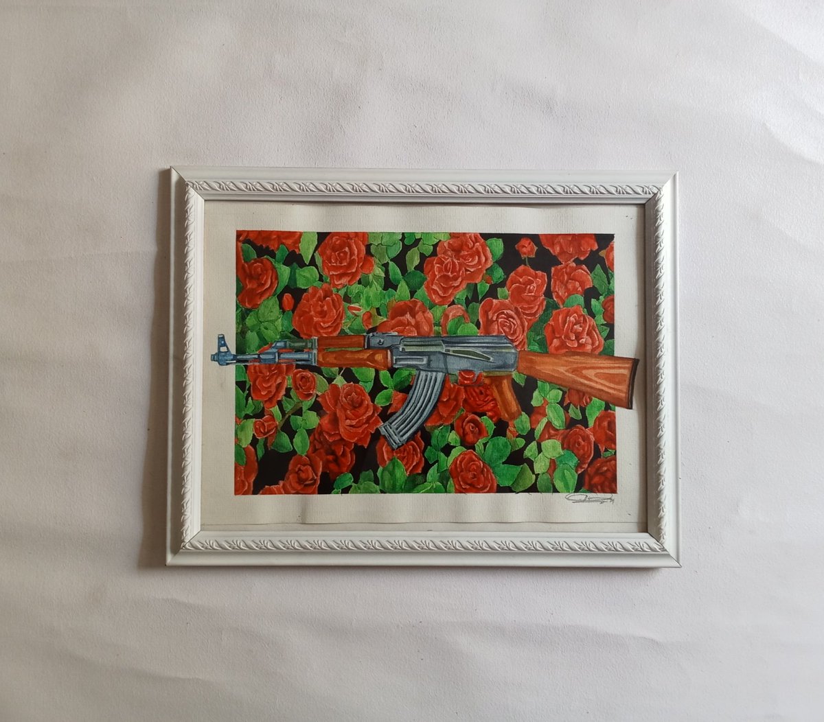 gungbails's tweet photo. LOVE PEACE STOP WAR❣️🌹

#painting #artgallery #Peace https://t.co/FQDp5wg6s4