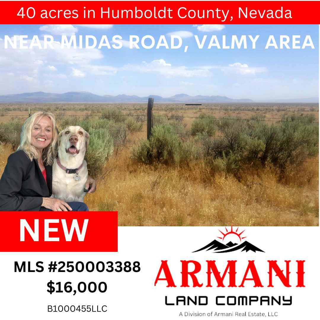 🌵 New Listing – 40 Acres of Off-Grid NORTHERN NEVADA Freedom! 🐎
📍 Golconda vicinity | Near Midas Rd | Orovaca &amp; Hot Springs Ranch Area
🛰️ GPS: 41.09272, -117.10314

#NevadaLand #OffGridLiving #HorseProperty #CowboyTerritory #ArmaniLandCompany #RealPropertiesForRealPeople
