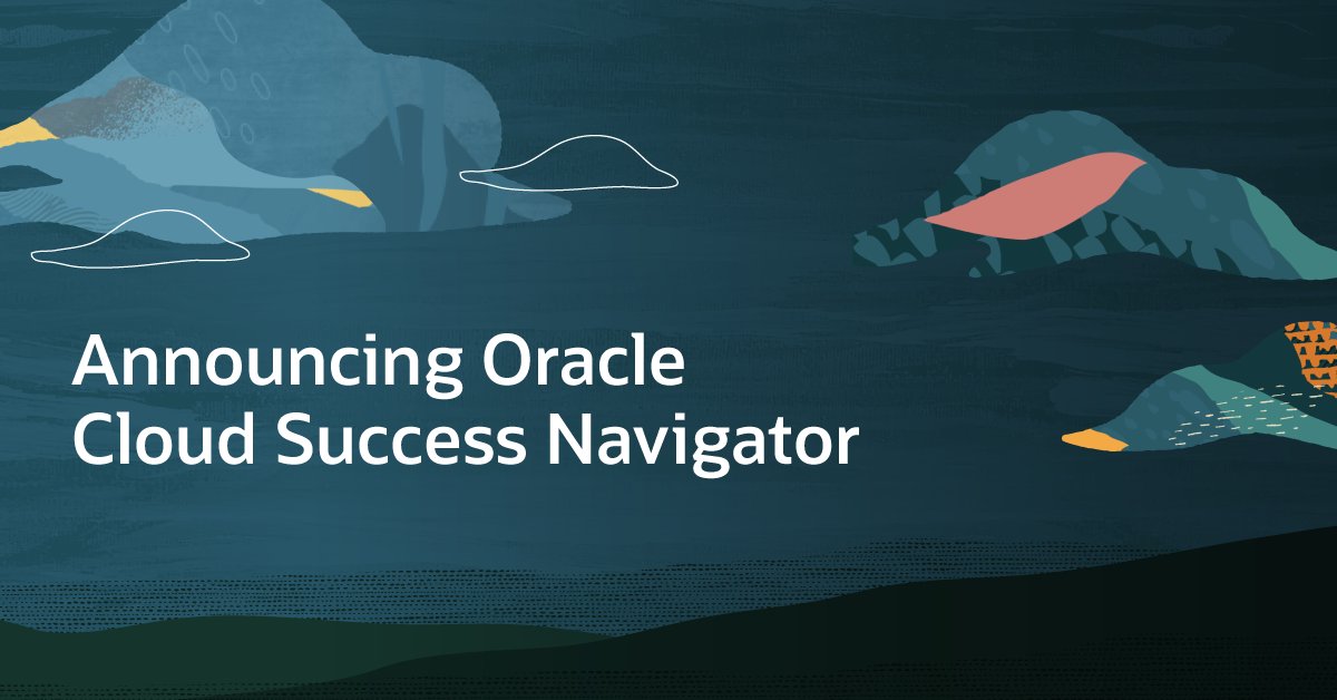 ptix2010's tweet photo. Learn how Oracle Cloud Success Navigator, a free interactive platform to guide ongoing success, can help you leverage best practices and unlock the latest innovations to help you thrive in the cloud. https://t.co/YfjSQ91q0N https://t.co/TFU07guUFJ