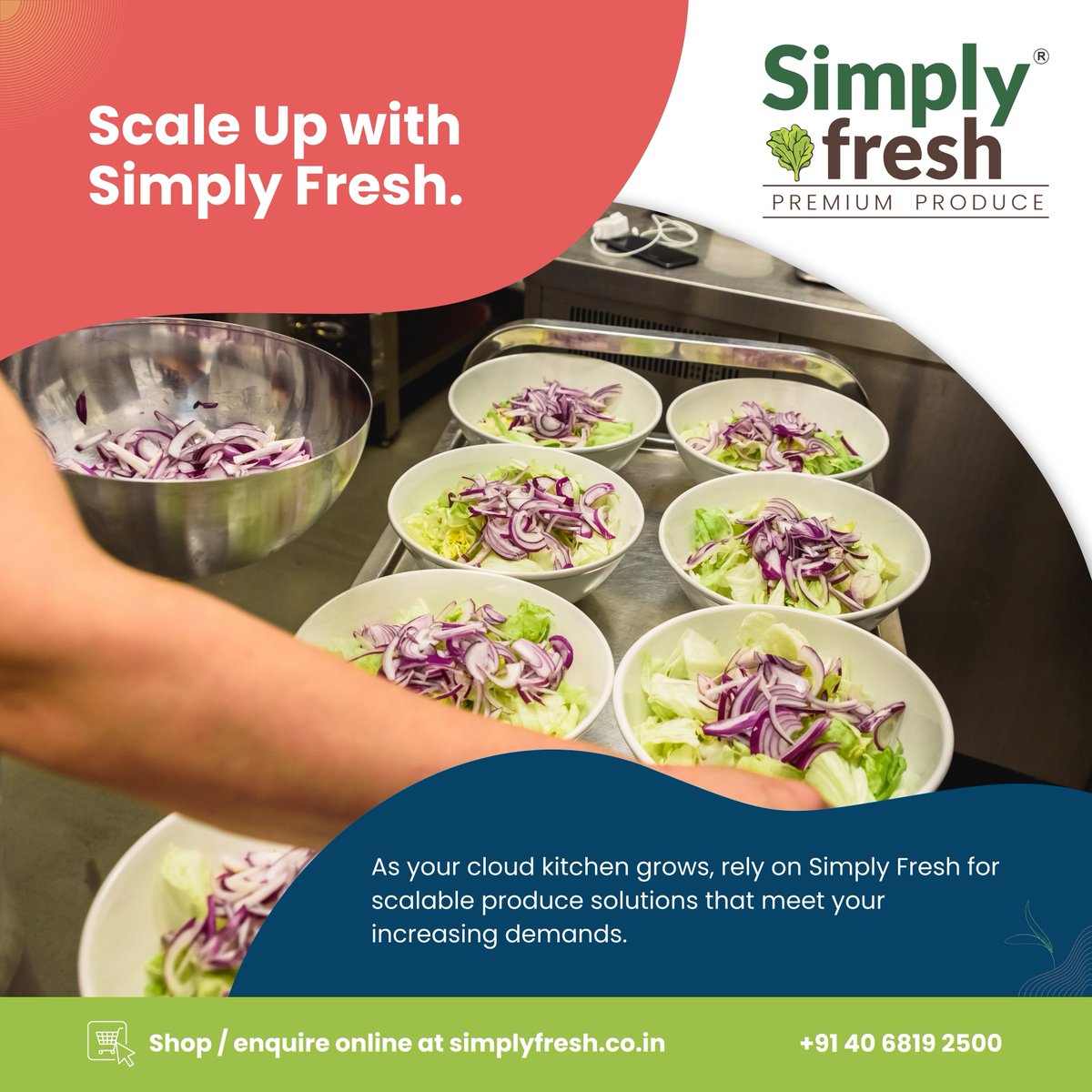 simplyfreshind's tweet photo. From cloud kitchens to café counters and commercial kitchens — Simply Fresh has your back! 🥬💼

Count on us for high-quality, scalable produce solutions that keep up with your kitchen’s growing demands.

#SimplyFresh #FreshProduceSolutions #AgriTech #KitchenSupport https://t.co/RgpCxej55n