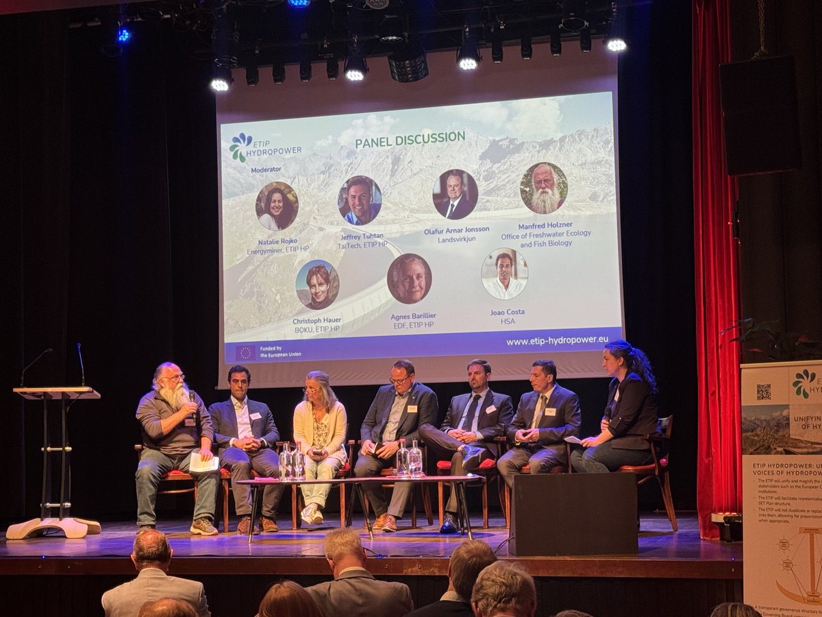 Panel from the session 2:  𝐇𝐲𝐝𝐫𝐨𝐩𝐨𝐰𝐞𝐫 &amp; 𝐭𝐡𝐞 𝐄𝐧𝐯𝐢𝐫𝐨𝐧𝐦𝐞𝐧𝐭 𝐢𝐧 𝐏𝐚𝐫𝐭𝐧𝐞𝐫𝐬𝐡𝐢𝐩 - This session explores how #hydropower can work with #nature  — not against it! #HYDROPOWERDAY2025