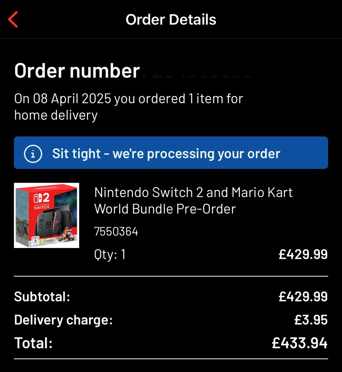 BeigeCat9's tweet image. Yessss thank you @Argos_Online (and my Argos card) Can’t wait for Switch 2