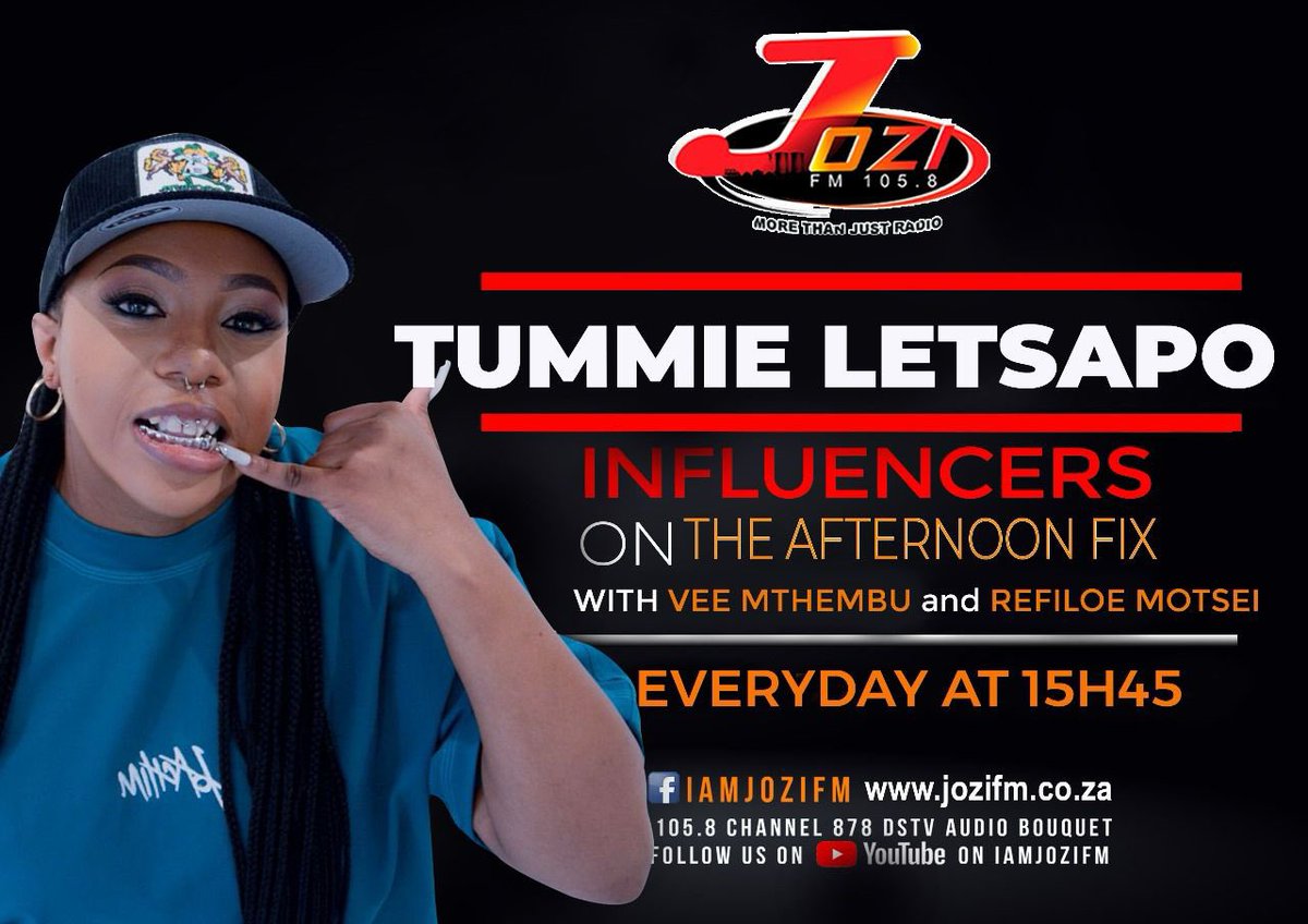 #Lstwitter, I’ll be live on <a href="/jozifm/">Jozi FM</a> today at 15:45 talking all things Lesotho Hip Hop. Please tune in✨🇱🇸.