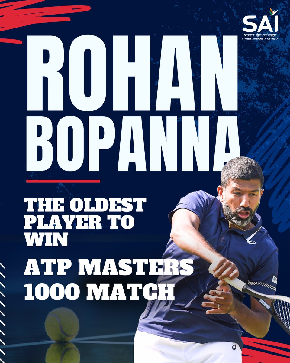 kreedonworld's tweet image. Media_SAI: 𝐀𝐠𝐢𝐧𝐠 𝐥𝐢𝐤𝐞 𝐚 𝐟𝐢𝐧𝐞 𝐰𝐢𝐧𝐞!🥳

Rohan Bopanna became the oldest #Tennis🎾  player ever to win an #ATPMasters 1000 match. Teaming up with USA&apos;s🇺🇸 Ben Shelton, the Indian tennis ace kicked off his #MonteCarloMasters campaign with a …