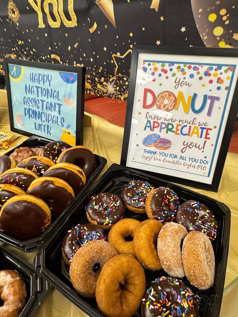 Happy Assistant Principal week. We appreciate all that you do for our ChaMpionS. Shout out to Mr. Hardison and Ms. Flores