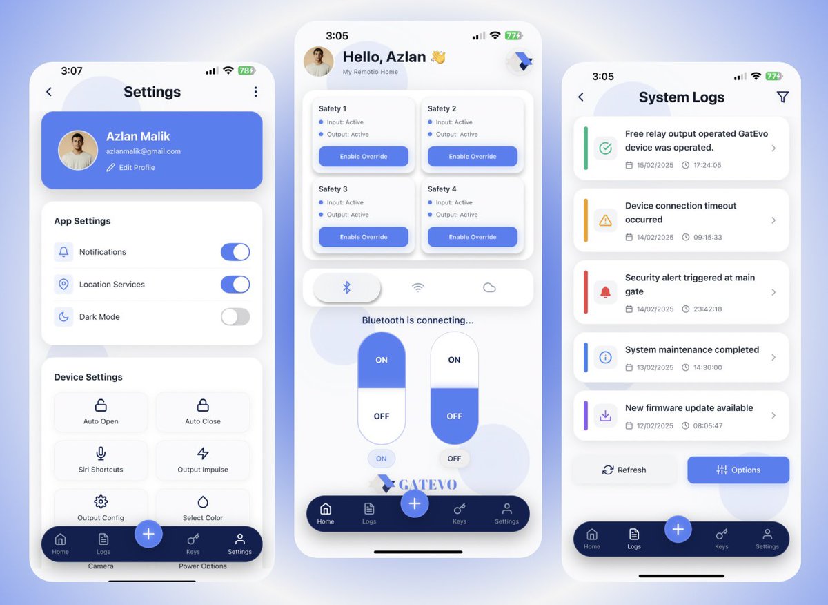 sadamhdeveloper's tweet image. My Latest Home Control App UI design using @expo 
What are your thoughts?