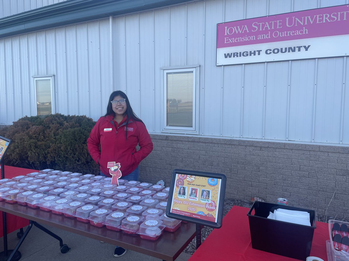 ISU NC Crops (@nciacrops) on Twitter photo Wright County peeps, stop by the office this morning for donuts and coffee to celebrate <a href="/ISUExtension/">ISU Extension and Outreach</a> week! <a href="/ISUExtWright/">ISU Extension Wright</a> Wright County peeps, stop by the office this morning for donuts and coffee to celebrate <a href="/ISUExtension/">ISU Extension and Outreach</a> week! <a href="/ISUExtWright/">ISU Extension Wright</a>