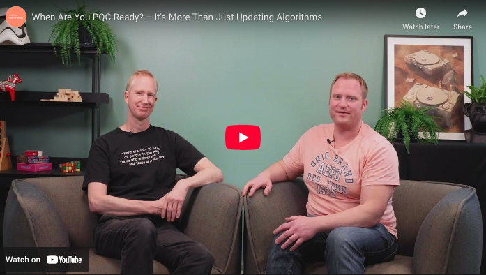 KeyfactorComm's tweet image. When Are You PQC Ready? The journey to #post-quantum cryptography (#PQC) readiness is more than just adopting new algorithms. In this #KEYMASTER episode, Sven Rajala and Tomas Gustavsson explore what it truly means to be #PQC-ready. Watch now: ejbca.org/resources/keym…