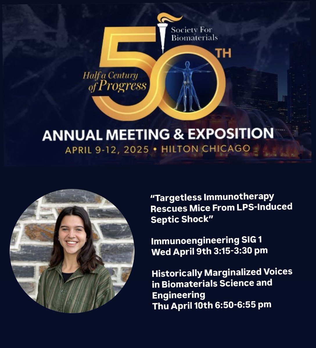 HFreireHaddad's tweet image. Looking forward to #SFB2025 this week! I will be presenting my current work on a targetless immunotherapy for septic shock. Hope to see you there!
