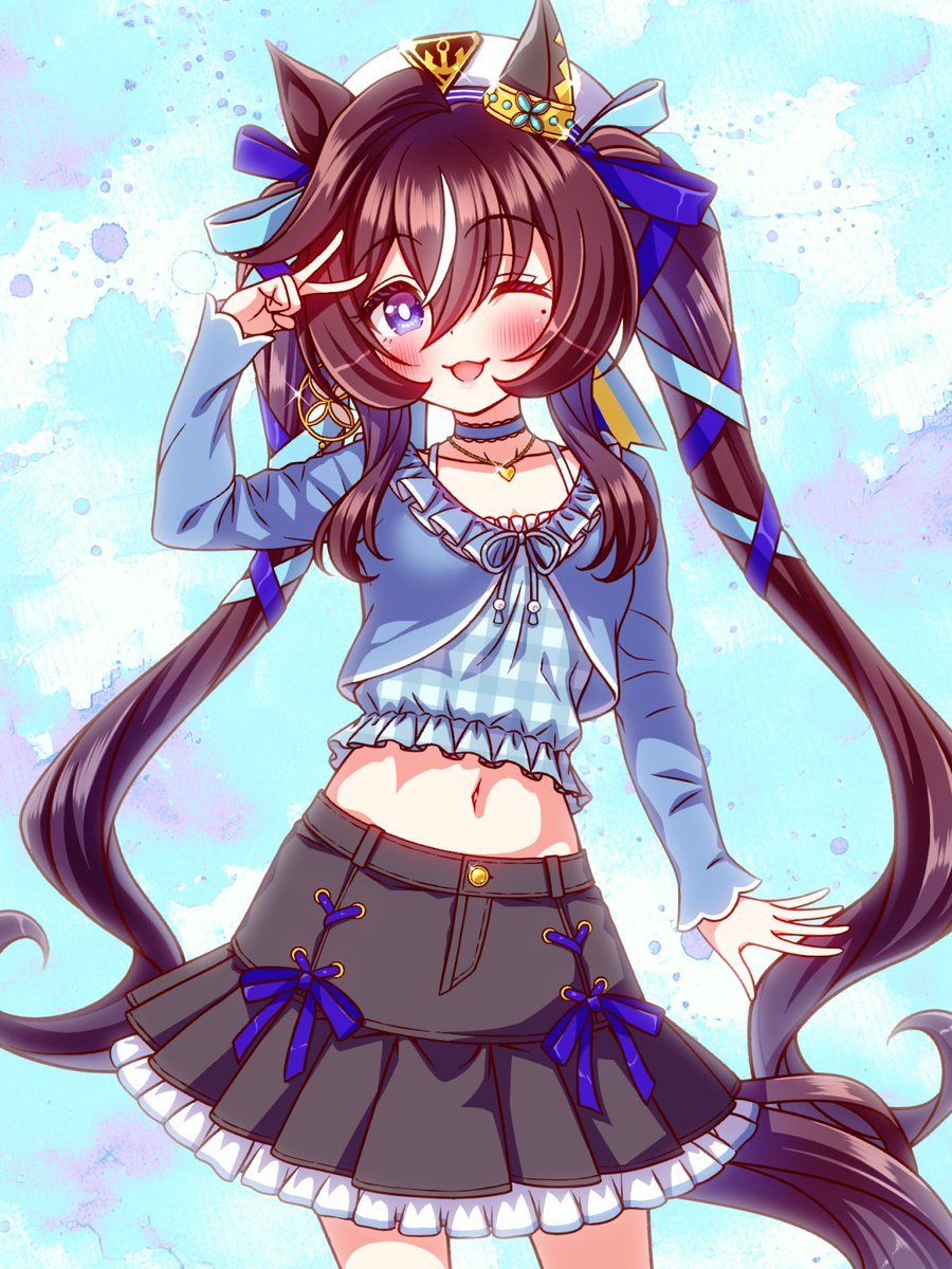 ウマ娘「ヴィブロスちゃんお誕生日おめでとうございます!!!!!!#ウマ娘#ヴィブロス生誕」|スギモッティのイラスト