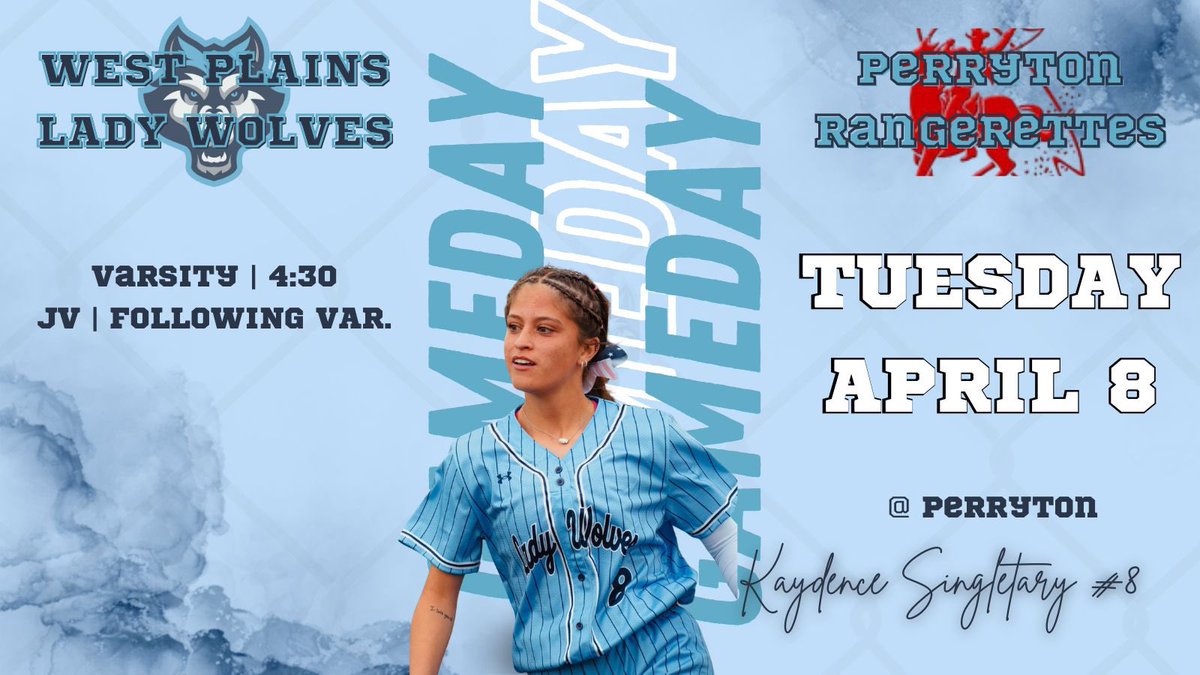 GAMEDAY!!!

Your Lady Wolves travel up to Perryton today to take on the Rangerettes!!! Enjoy the beautiful day and come on up!!! #ExcellenceInAction #HeckYABro🤙🏽 

<a href="/WPHSbooster/">West Plains Athletic Booster</a> <a href="/WPlainsWolves/">West Plains High School</a> <a href="/CanyonAthDept/">CanyonISDAthletics</a> <a href="/PressPassSports/">Press Pass Sports</a> <a href="/TXPrepSoftball/">Texas Prep Softball</a>