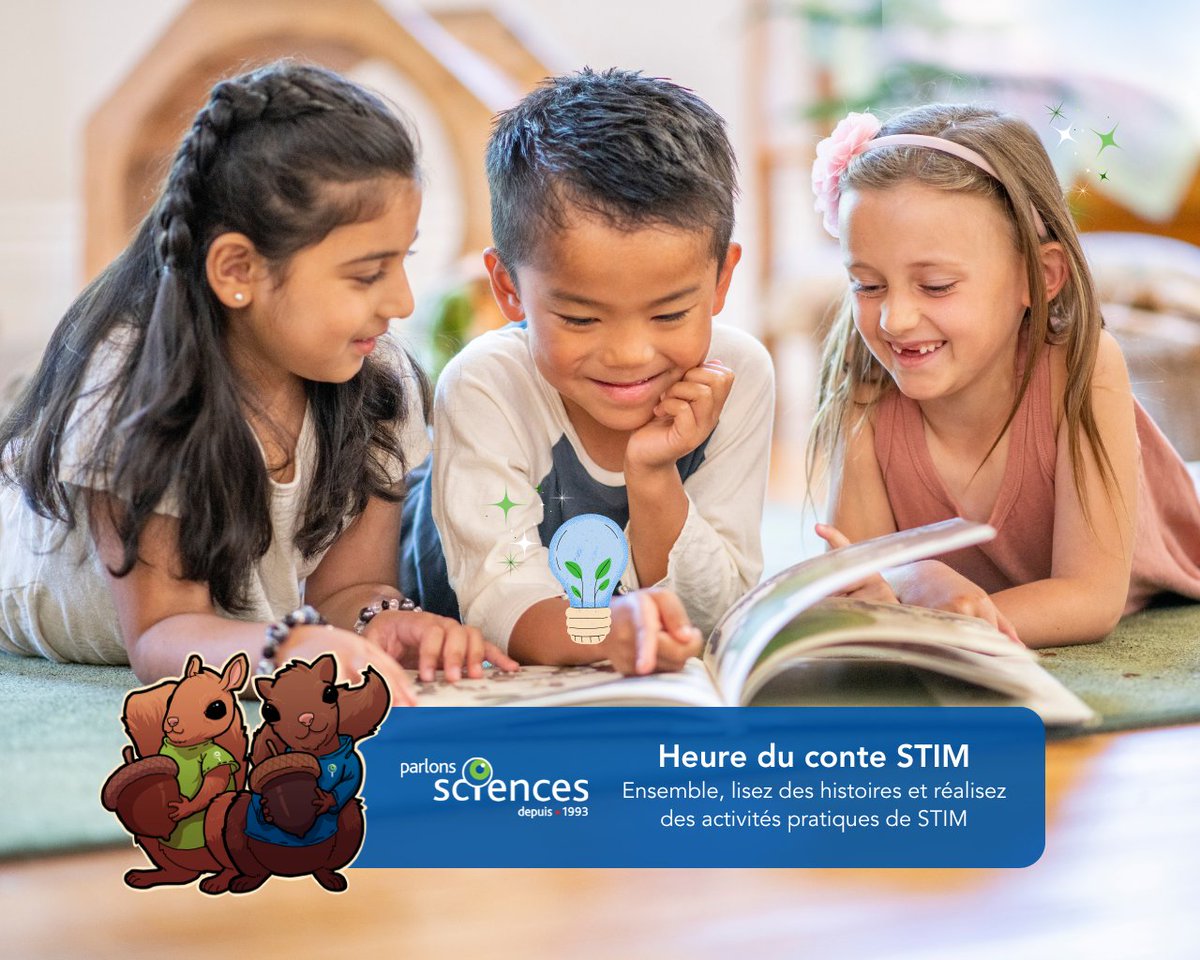 Rejoignez Lexie et Lenny pour lire des histoires sur le Mois de la Terre! 🐝 🌱

Conçue pour les élèves de la maternelle à la 3e année, l'Heure du conte STIM propose ce mois-ci des histoires captivantes et des activités pratiques créatives.

En savoir plus bit.ly/3Vf7alE