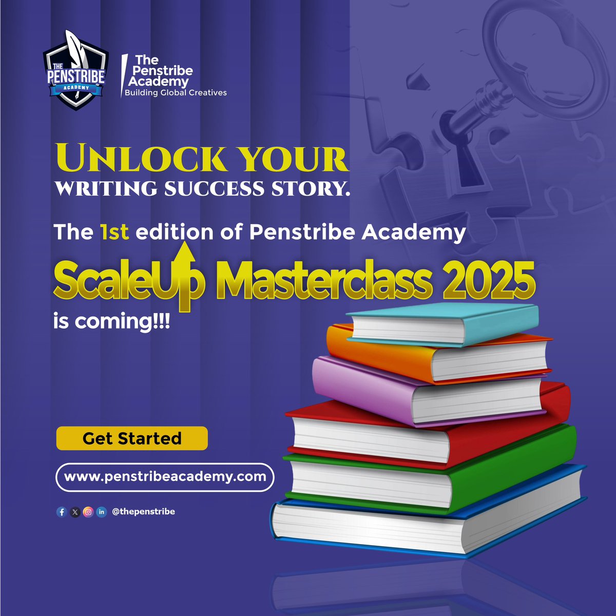 Thepenstribe_'s tweet photo. Are you tired of wanting to write but don't know where to start or which aspect of writing to focus on? Then the Penstribe Academy ScaleUp Masterclass is specially designed for you.

Learn how to scale your writing with us.

#PenstribeAcademy
#Writer https://t.co/87Legy2tad