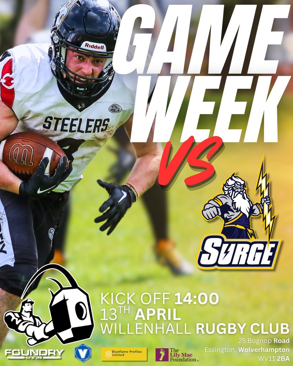 GAMEWEEK vs ⚡️ 

KICK OFF 2PM

⚒️