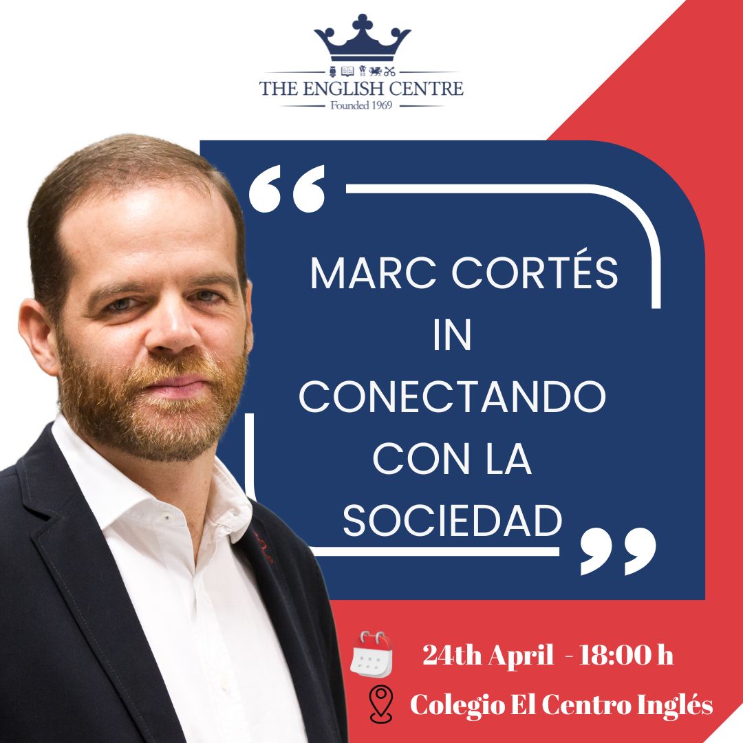 🆕Evento de conectando  con la Sociedad. tendremos el gusto de disfrutar de Marc Cortés y su conferencia de "Desbloqueando el poder de la #IA " 
Evento gratuito 
Inscripción en elcentroingles.es