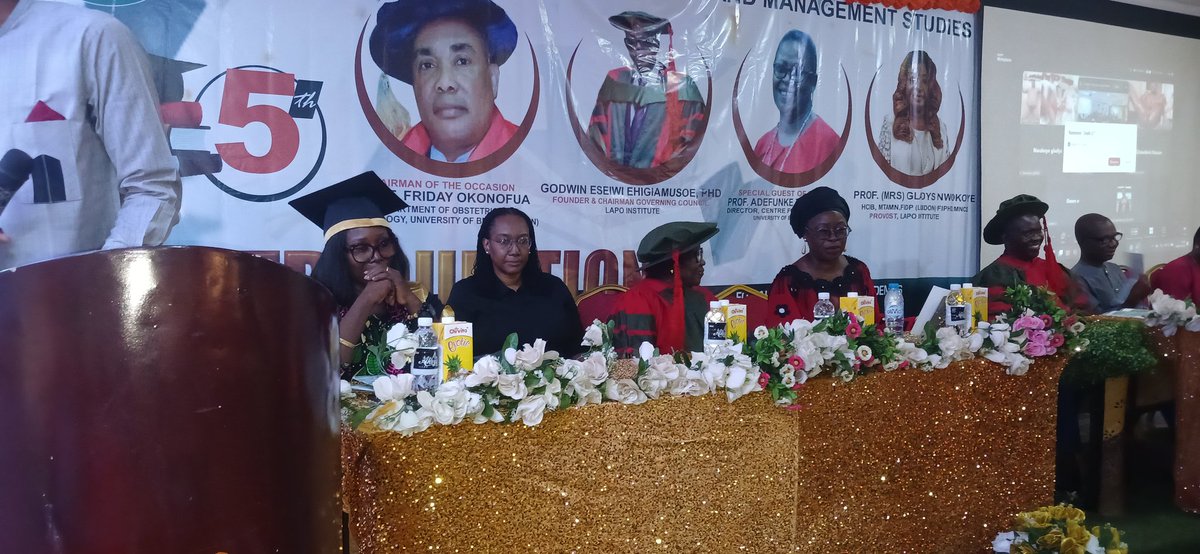 lapoinstitute's tweet photo. The 5th Matriculation Ceremony is underway...

#LAPOInstitute #Matriculation #LiveEvent #Education #NewBeginnings https://t.co/z6dGLYkdxb