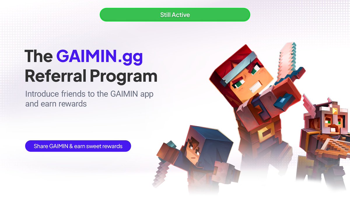 GAIMIN's tweet photo. Did You Know❓

You can refer your friends to start monetizing on the GAIMIN app and earn 10% of their rewards as an ongoing referral!

The best part is that your rewards keep increasing the more you and your referrals refer!  😃

So what are you waiting for? Start referring your friends to the GAIMIN app today and earn additional rewards!

For more information about the GAIMIN NEP (Referral Program), click here 👉

https://t.co/PJNR1scCmX