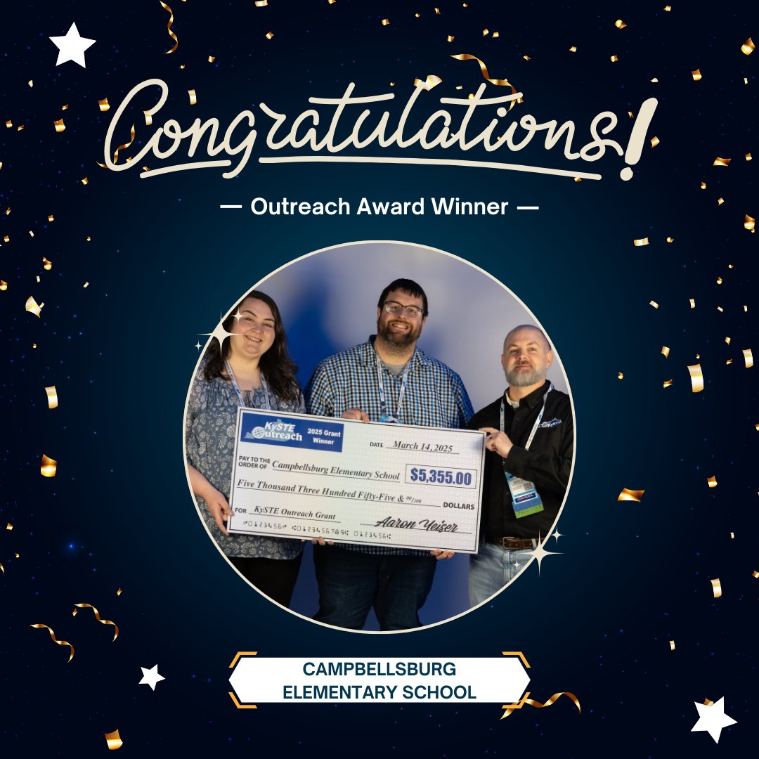 🎉 Huge congrats to Henry County Public Schools - Campbellsburg Elementary! They've received a $5,355 KySTE Outreach Grant for their project: 🧩💡 "Meeting MSD Sensory Needs with Technology"! Thanks to our sponsors for supporting inclusive education! 🚀👏 #KySTE #KAST