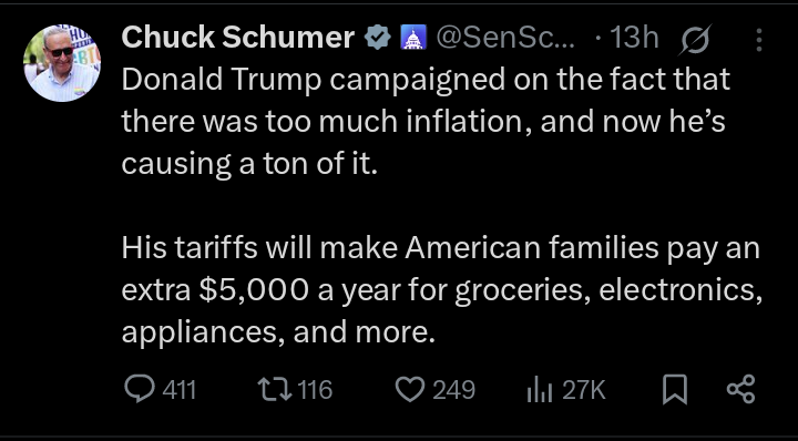 This is Schumer saying $5000 and now <a href="/amyklobuchar/">Amy Klobuchar</a> is saying less than $4000 at the same time?  They really need to get together on this.