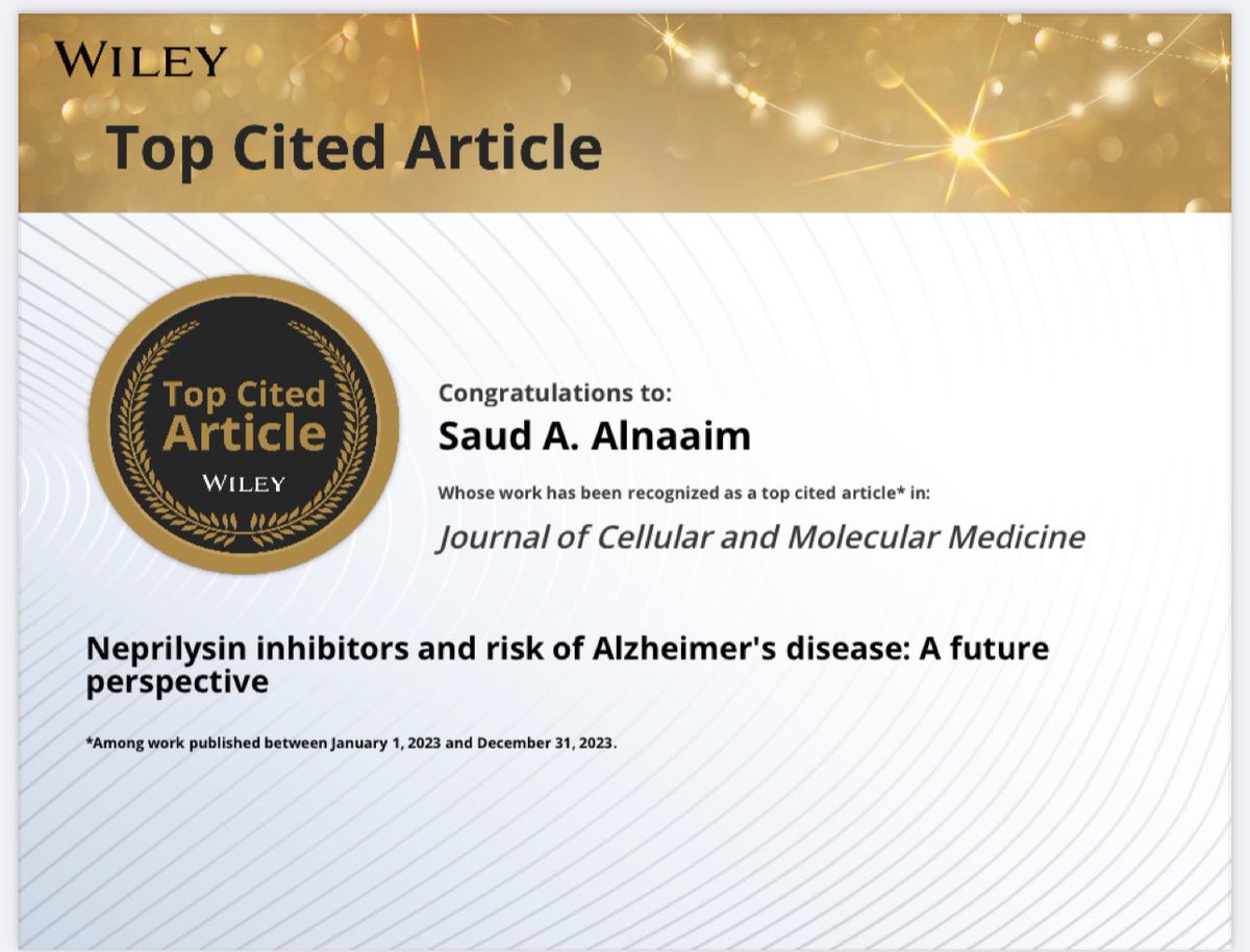 Good news! 
Our article received enough citations to be a Top Cited Article. 

#TopCitedArticle
 <a href="/wileyinresearch/">Wiley in research</a>