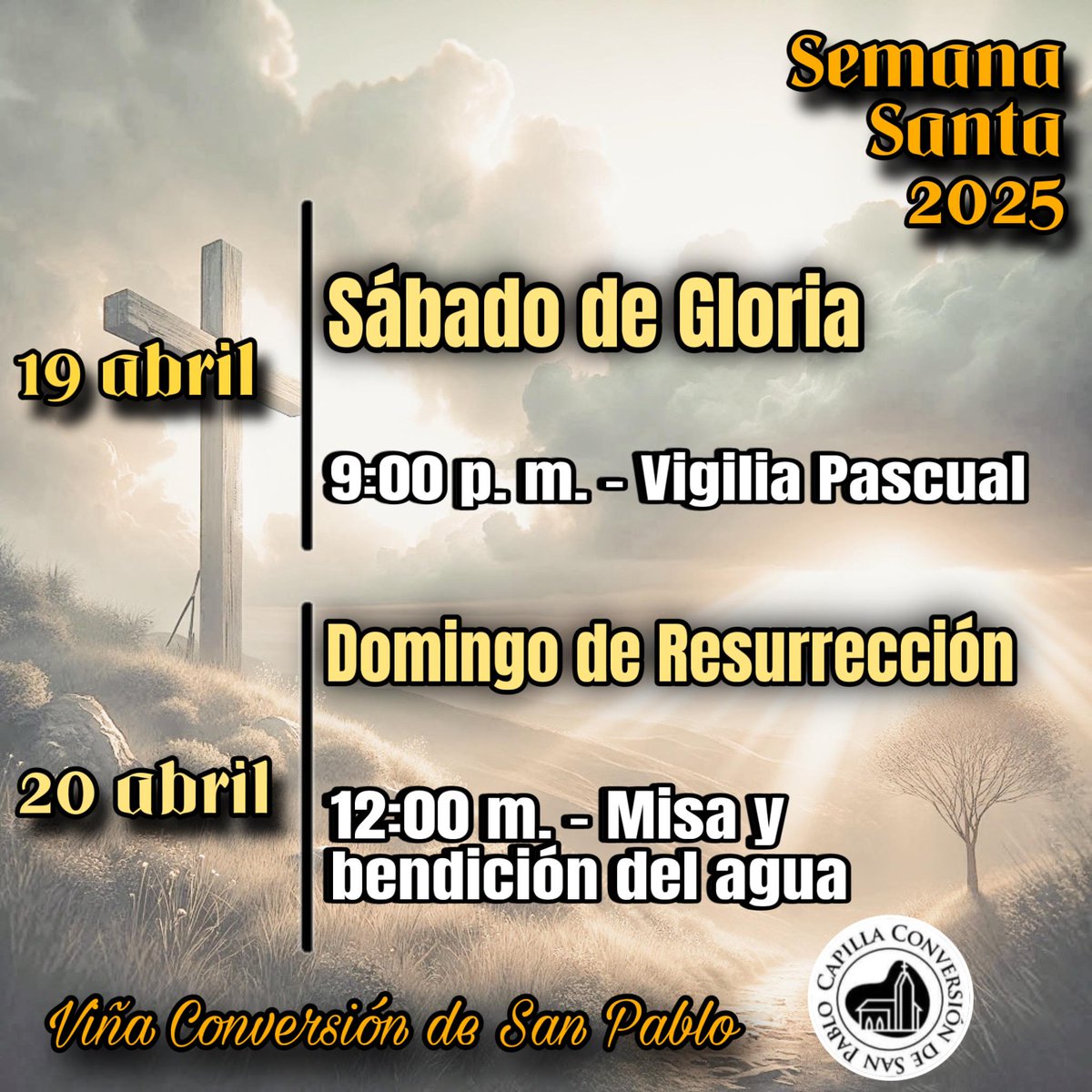 Capilla Conversión de San Pablo tweet media