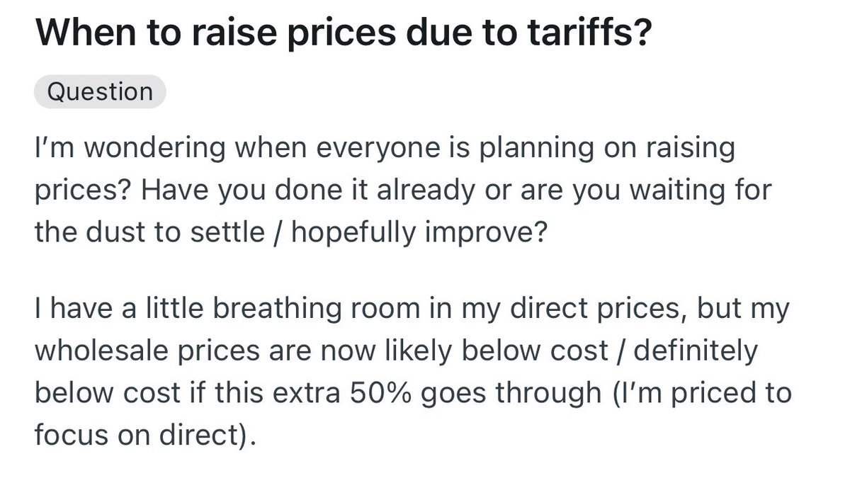 Reddit is flooded with small businesses owners getting crushed by tariffs — devastated by the thought of raising prices, firing workers, or closing up shop entirely.