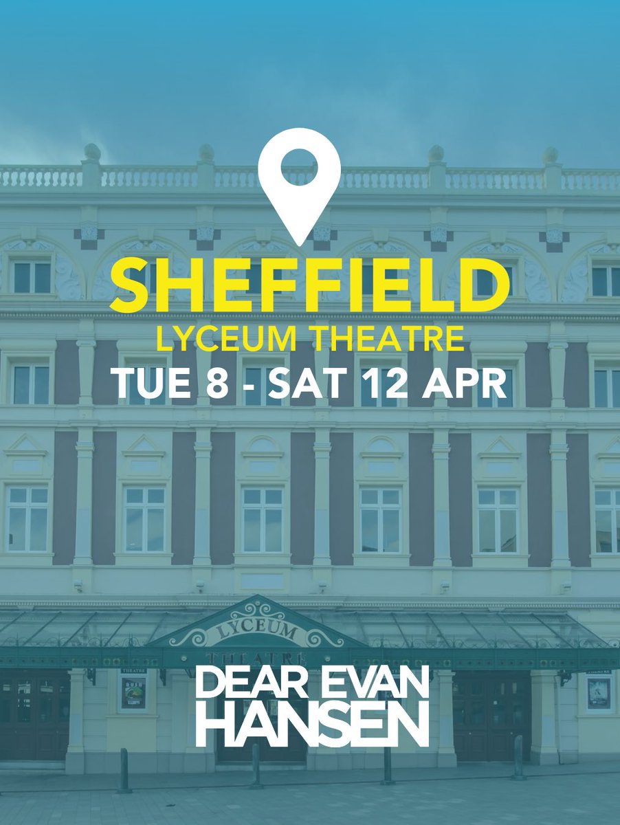 Sheffield we are SO excited to be with you this week 💙

There's still a handful of tickets left - but be quick! We are only here until Saturday 🥲#DEHUKTour