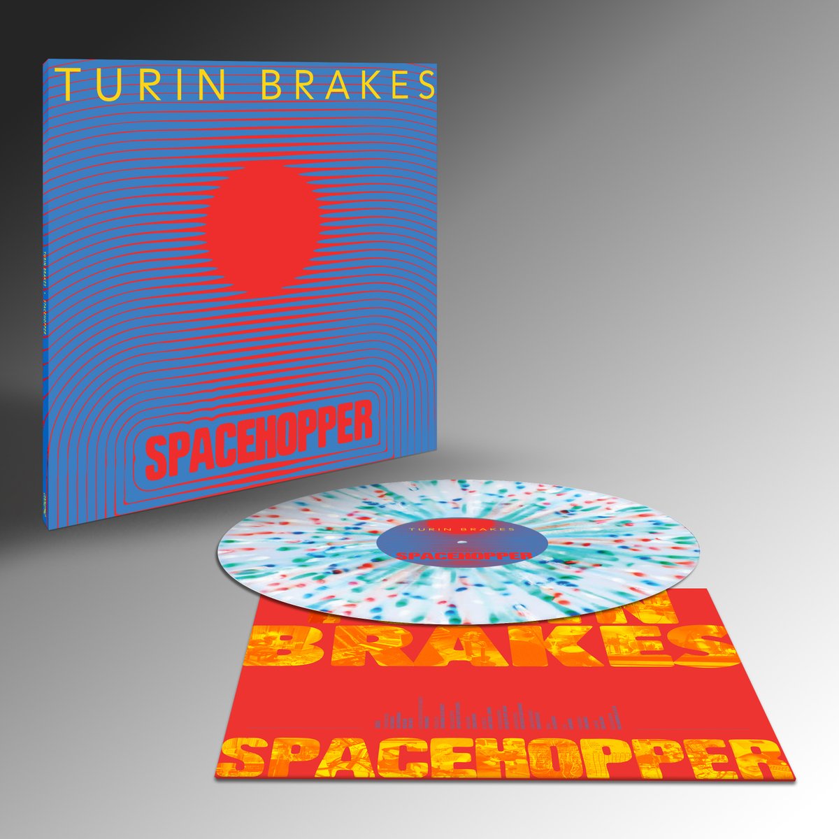 turinbrakes's tweet photo. Our 10th album Spacehopper lands Friday 23rd May and will be available on: 

🎨 Splatter vinyl (exclusive to our official store)
💿 CD
🔵 Blue transparent vinyl
🔴 Red transparent vinyl

🪐 Pre-order your copy here: https://t.co/aIFu3OFBZw https://t.co/Yjhzxl3r6U