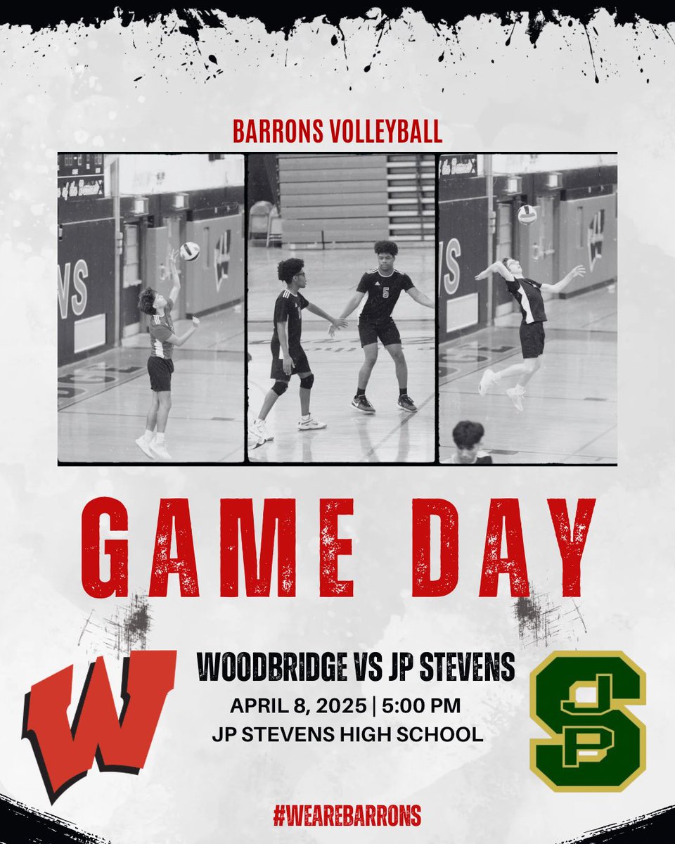 Boy Volleyball will travel to JP Stevens to take on the Hawks. JV will begin at 4 PM. Varsity to follow. Let’s go Barrons!