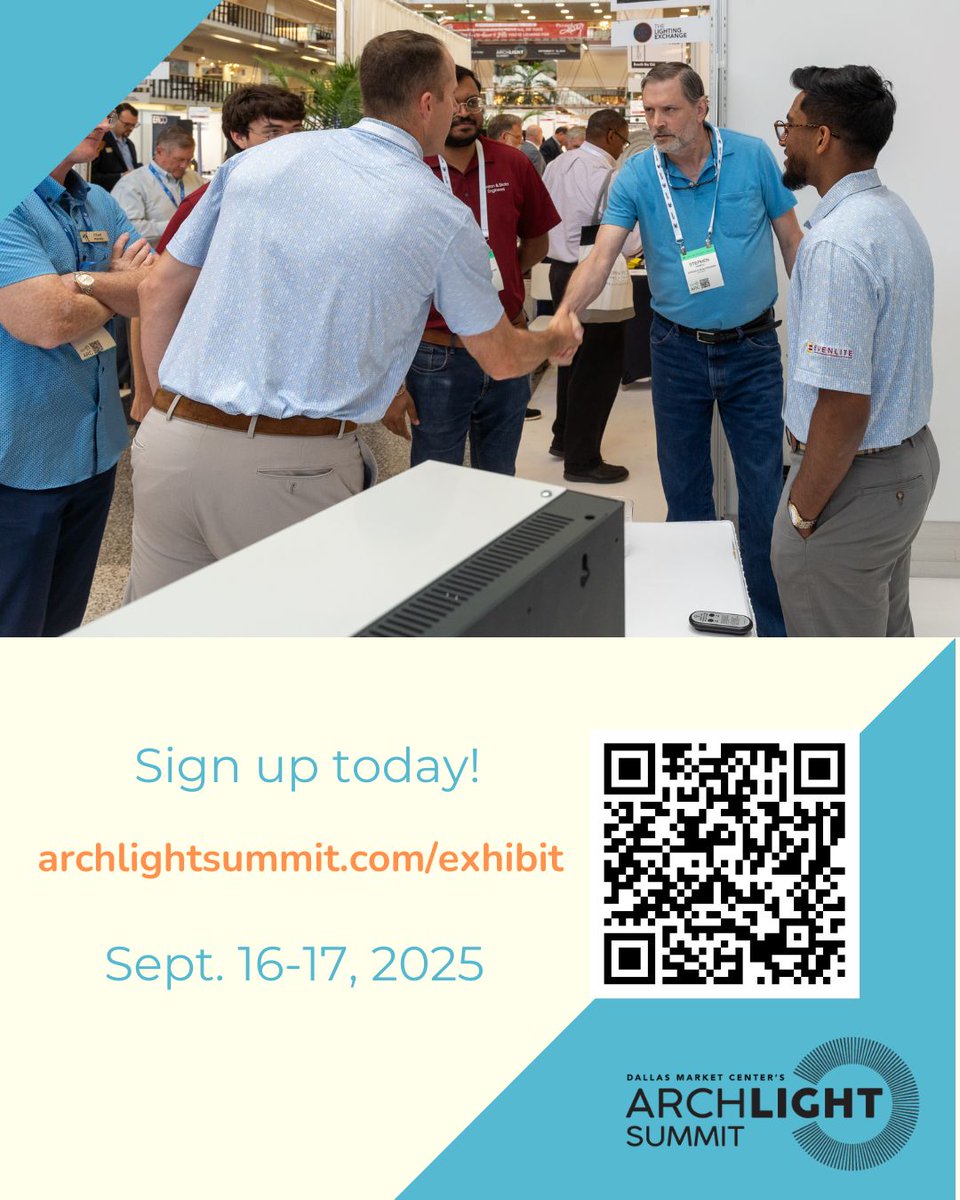 You're not going to want to miss the opportunity to be a part of the fastest growing show in this region! 
Sign up today! 
archlightsummit.com/exhibit 

 #lightingdesigner #architect #interiordesigner #inclusive #diverse #innovative #industryevent #DallasMarketCenter #archLIGHTsummit