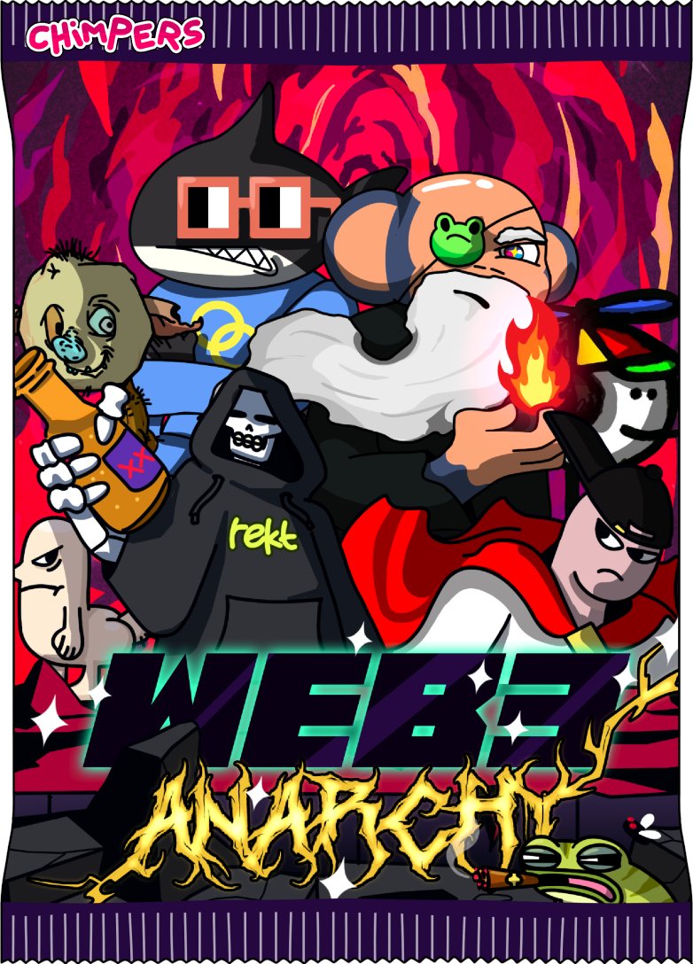 _Craig_'s tweet photo. Most people won't be familiar with Chimpers... probably never heard of them before.

But after this week, @ChimpersNFT will be on everyone's radar.

All out ANARCHY in the Chimpverse!

→ Dojo Creators
→ Gaming Season
→ Collectible Cards

Sound !CHIMPish? Dig in  👇🏼            

📜  Dojo Creator Program

In January, we launched the Chimpers Dojo Creator Program to onboard creators to the Chimpverse.

We've onboarded creators, gamers, and artists who continue to spread the !CHIMP vibes far and wide.

And in just a few days, we'll be giving a Chimpers NFT away to one of our Dojo Creators, and opening the door for more to join.

🎮  Gaming, Gaming, and more Gaming

Web2, Web3, WebWhat?

Thinking back, it's crazy when you look at the amount of games Chimpers are integrated into, and not forgetting the Chimpers Arcade featuring plenty of mini-games, too.

We've got the recent Minecraft launch, and then there's the Chimpers weekly game night, Friday's at 4pm EST on Nifty Island.

More game nights coming soon...

Credit: @PixassoHQ 

🃏  Chimpers Collectible Cards

This is for the true collectors, and of course, a cheaper entry into the Chimpers ecosystem.

The Chimpers Card App features upcoming drops and marketplace for you to level up your collector game.

Physicals, AR experiences, and monetary rewards are on offer once you start ripping.

Next up, we've got 'WEB3 ANARCHY' which features some of our favourite OG projects including: Goblintown, Mfers, Rekt Guy, CryptoDickButts, CrypToadz, Nakamigos, and Chimpers.

Dropping Wednesday, 9th April.

Congrats if you made it to the end... you're getting the alpha!

This week, we'll be opening the doors again to our Dojo Creator Program, lmk in the comments if you're interested.

Tomorrow, we'll be livestreaming the Anarchy Card launch and ripping open some packs (links to follow).

Giving away 3 x WEB3 Anarchy Packs live on stream, all you have to do is join us. Hope to see you there...

!CHIMP !CHIMP
