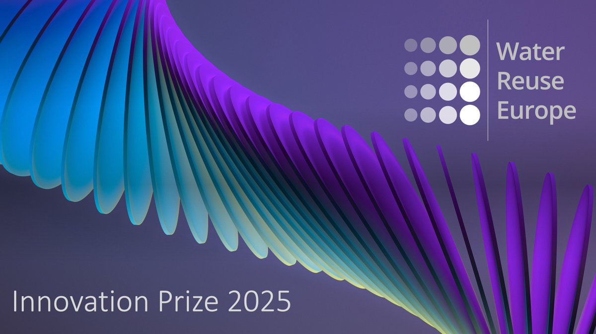 🔔 Applications are now open for <a href="/WREur/">Water Reuse Europe</a>'s #InnovationPrize2025! 
Are you leading an innovative water reuse scheme in Europe? 

🔗 Apply now and find all the details here:  lnkd.in/enWnHuW2
🗓 Deadline for applications: 12 SEPT 2025

#WaterReuse #InnovationPrize2025