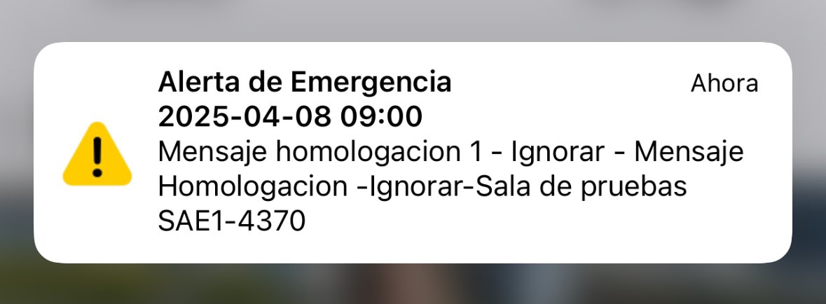 cristiandalyd's tweet photo. ¿A quién más le apareció esta Alerta de Emergencia del sistema SAE? https://t.co/qxkYB5LrR1