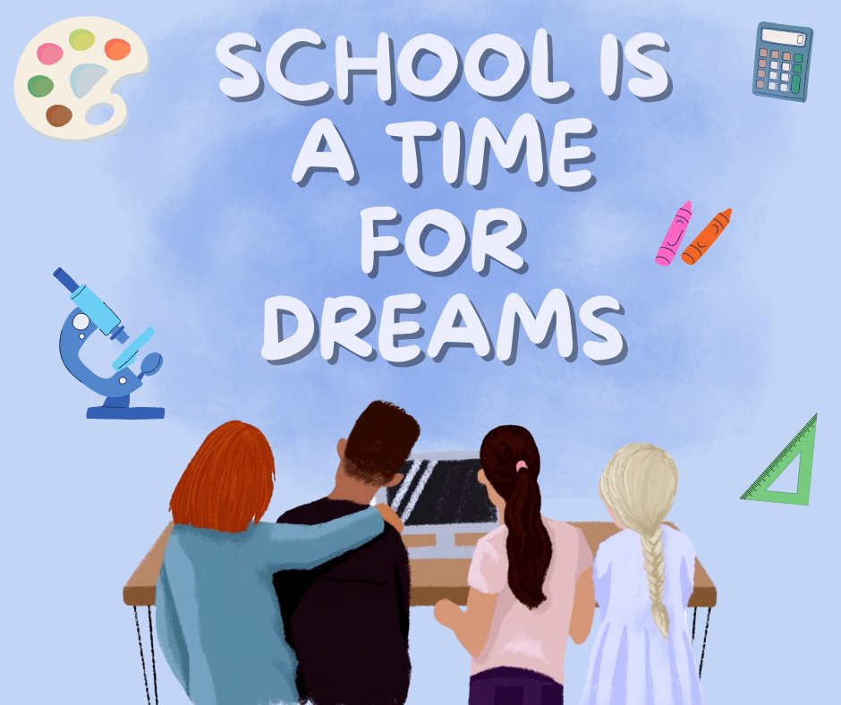 Shannen Koostachin is the founder of Shannen's Dream for safe &amp; comfy schools. She wanted all First Nations kids to be able to live their dreams. How will you support equitable education for First Nations &amp; all young people &amp; honour Shannen's legacy? #SchoolIsATimeForDreams 💜
