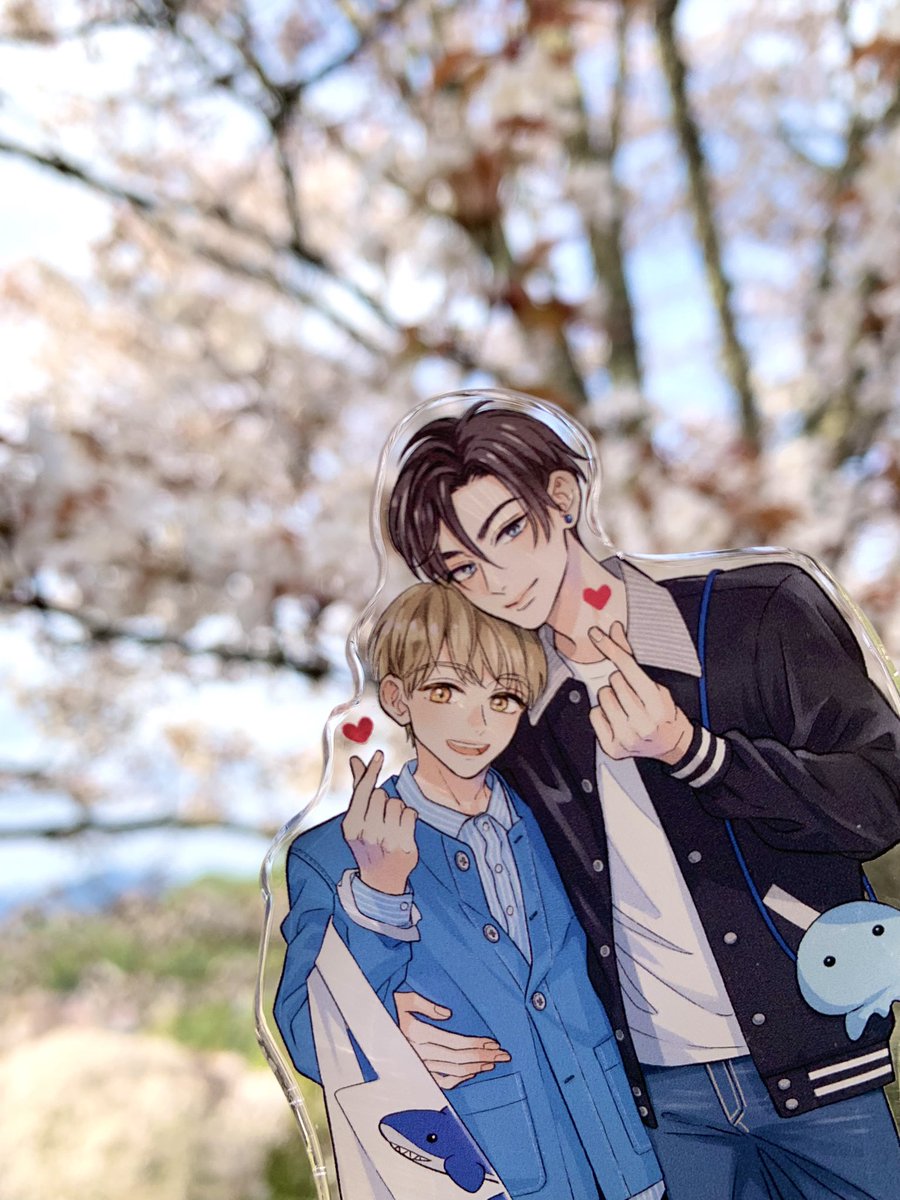 「吉野山に行ってきました山一面どこを見渡しても桜〜すごい綺麗でした!まだ開花してな」|さがのひを 俺可愛続編連載中のイラスト