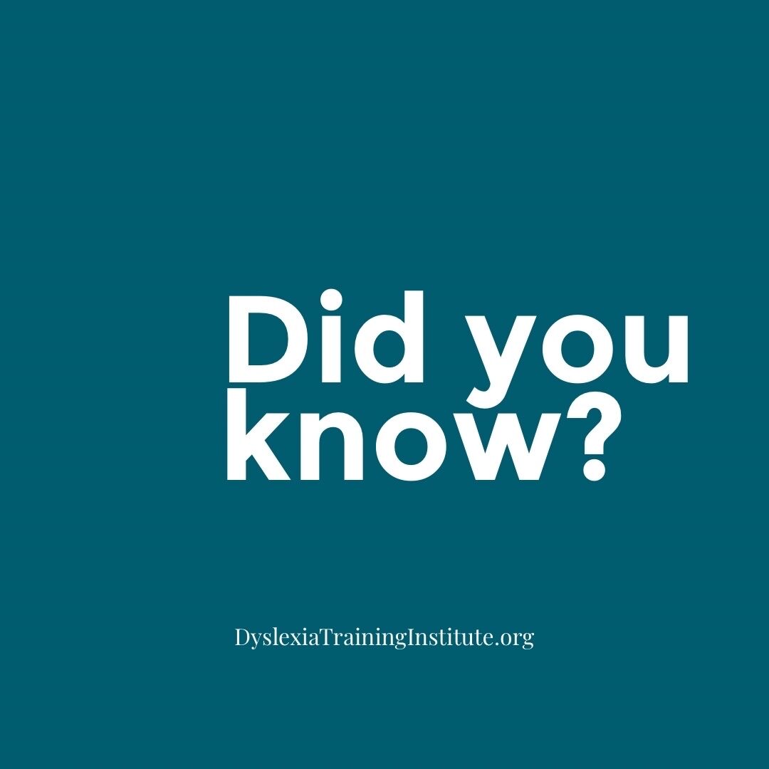 Did you know? Dyslexia affects up to 1 in 5 people — but with the right strategies and support, every learner can thrive. Discover how evidence-based approaches like Structured Literacy and Orton-Gillingham can make a difference. Explore our courses today!
dyslexiatraininginstitute.org/courses/