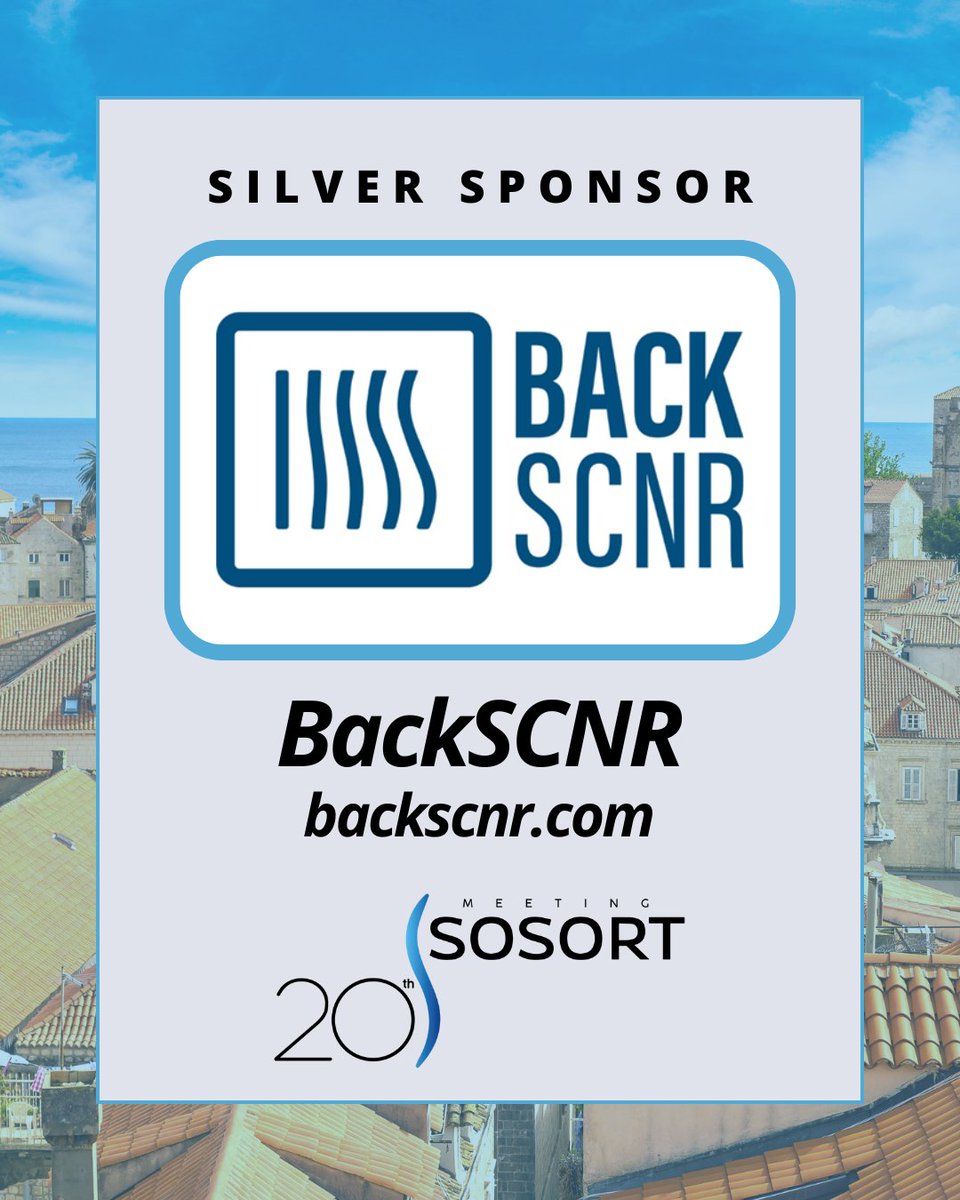 Another huge thank you to our Silver Sponsor, BackSCNR! Learn more at backscnr.com.
_________________________________

Please note: SOSORT does not endorse any specific product, training program, or person. 

#sosort #sosort2025 #scoliosiseducation
