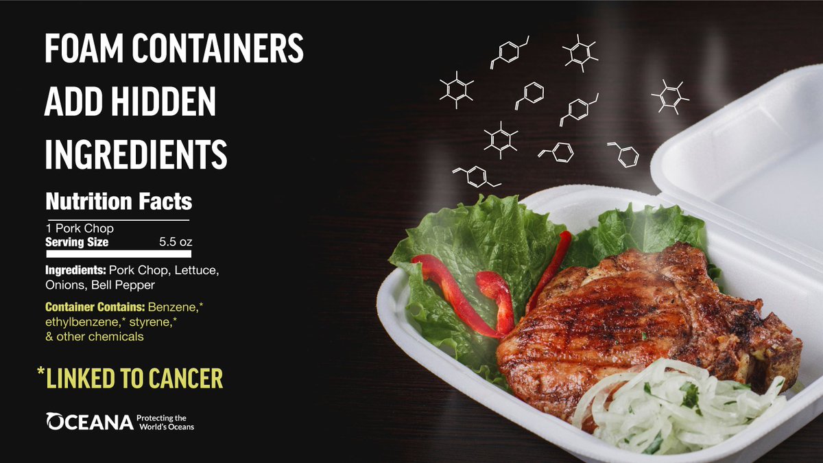 Toxic takeout? Plastic foam food containers could be putting your health at risk.  

Learn more in Oceana’s new report: oceana.ly/4llUntZ
#PlasticFreeSeas #PlasticFoamNeedsToGo
