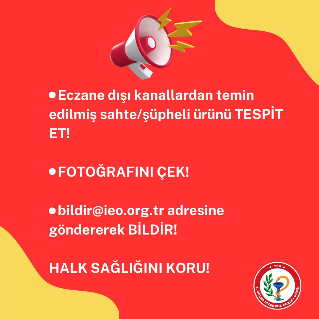 Halk Sağlığını Birlikte Koruyalım!
istanbuleczaciodasi.org.tr/?page=icerikle…