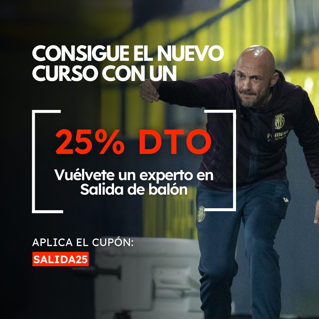 Fórmate con <a href="/MarioBarcenaSa/">Mario Bárcena Sáez</a> , entrenador de fútbol con experiencia en diversas canteras de equipos profesionales, como el Racing de Santander y Villarreal CF. 

Obtén el nuevo curso con un 25% dto. Aplica el cupón ➡️ SALIDA25

🔗construyendofutbol.com/cursos/curso-o…