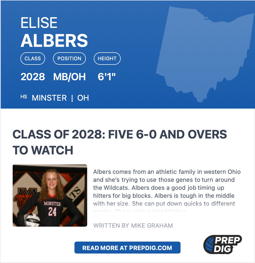 Thank You <a href="/GMCgrah/">gmcgrah</a> &amp; <a href="/PrepDigOH/">Prep Dig Ohio</a> <a href="/PrepDig/">Prep Dig 🏐</a> for the writeup and mention!
<a href="/swildcatsvb/">MINSTERWildcatVB</a>

prepdig.com/2025/04/class-…