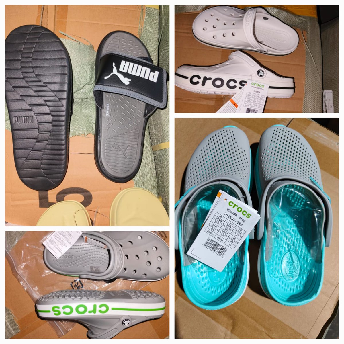 SIIB-Chennai (Port) has seized 3 containers containing globally branded Crocs, slides, loafers, and shoes, imported in possible violation of IPR. The goods were declared as trolley bags, backpacks, and ladies' bags. The total value of the seizure is ₹9.09Cr. <a href="/cbic_india/">CBIC</a>