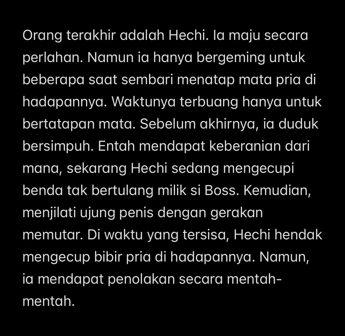 malam ini… mungkin…