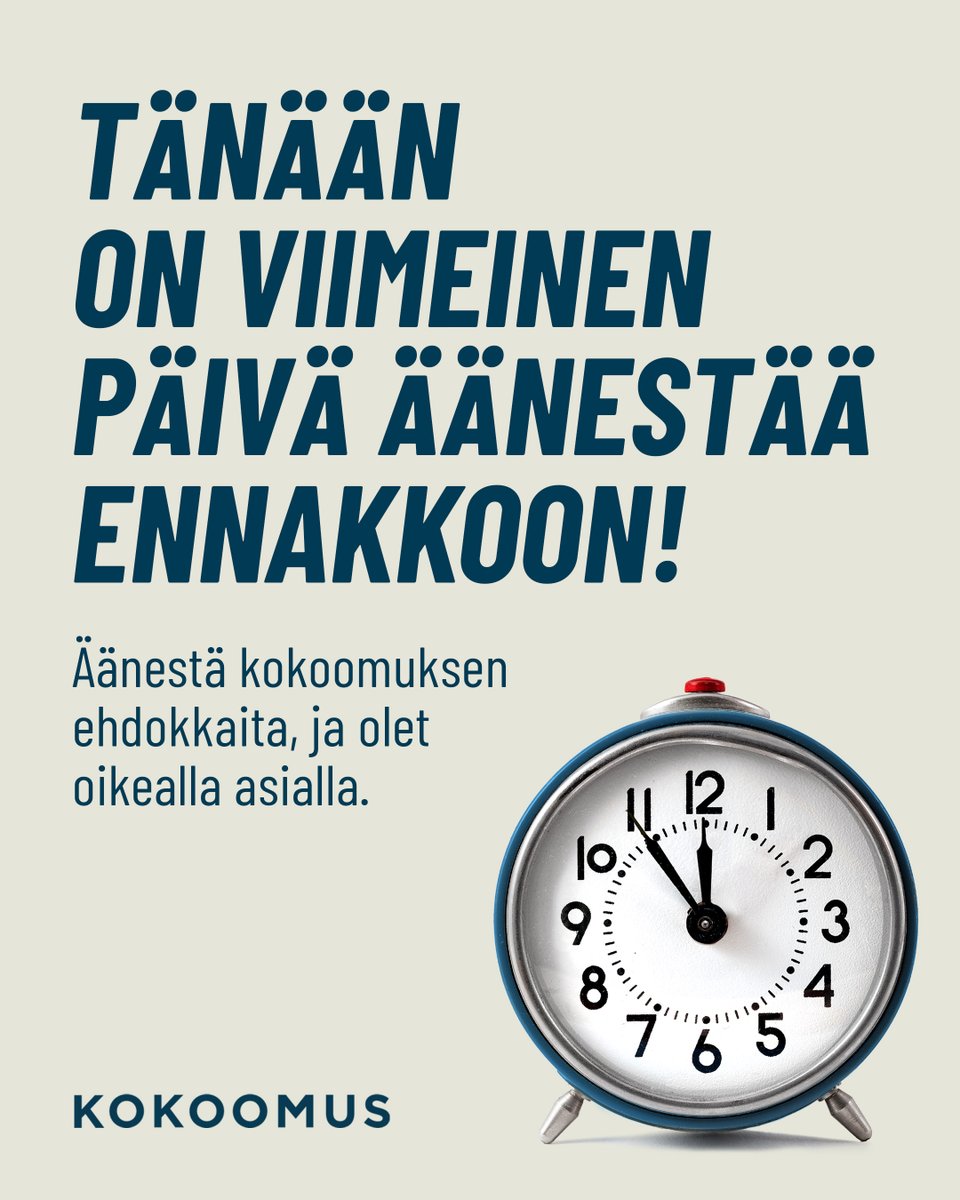 Nyt heti äänestämään! 💙
